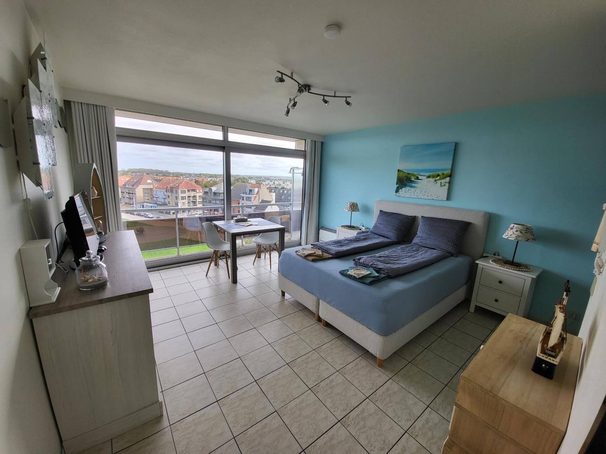 Studio With Sea View And Panoramic View In Bredene Buitenkant foto